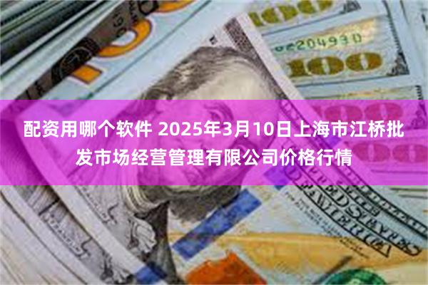 配资用哪个软件 2025年3月10日上海市江桥批发市场经营管理有限公司价格行情