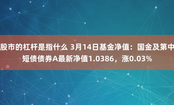 股市的杠杆是指什么 3月14日基金净值：国金及第中短债债券A最新净值1.0386，涨0.03%